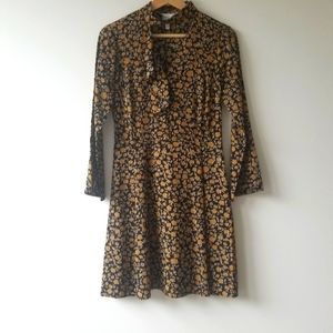 Derek Lam Floral Cascade Bell-Sleeve Silk Choker